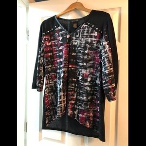 Susan Lawrence 3/4 sleeve blouse